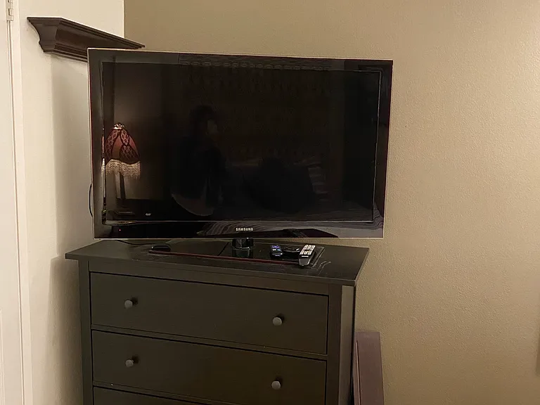 46 inch TV. streaming, amazon YouTube, Roku, Tubi. etc.