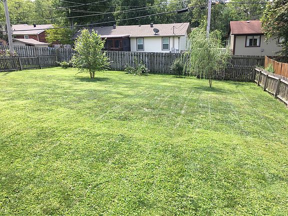 Fenced back yard