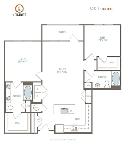 Floor plan B2D
