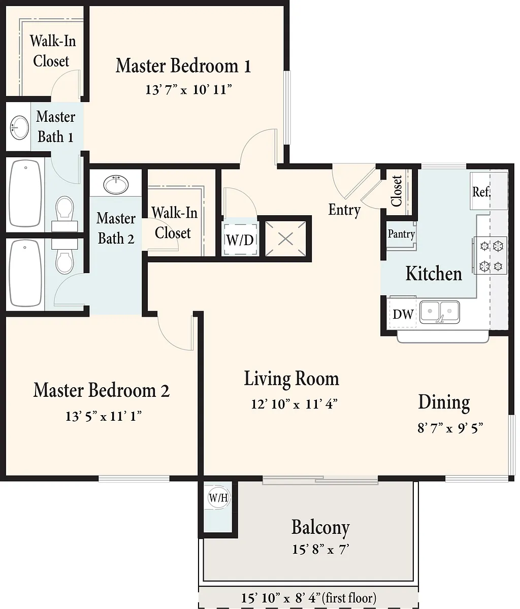 Floor plan The Valley Oak - Downstairs