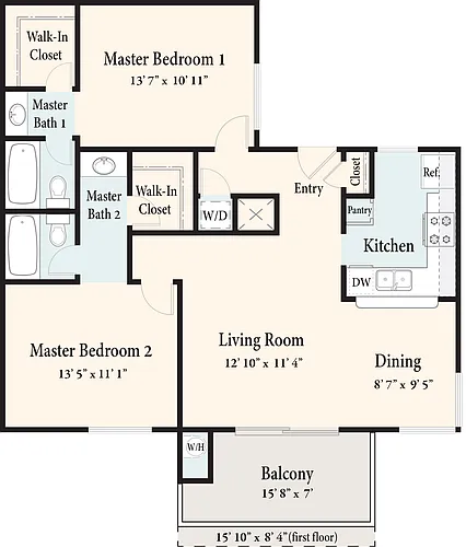 Floor plan The Valley Oak - Downstairs