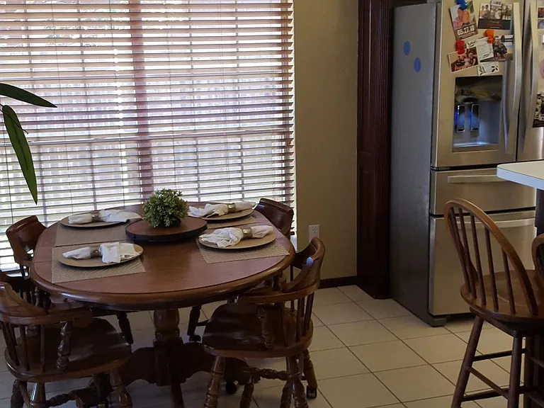 Dining room looking from living room
