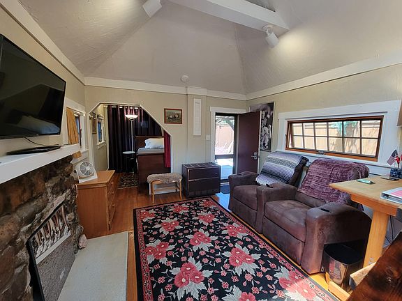Main room with view of bedroom