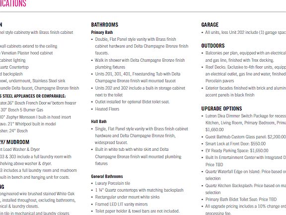 Specifications