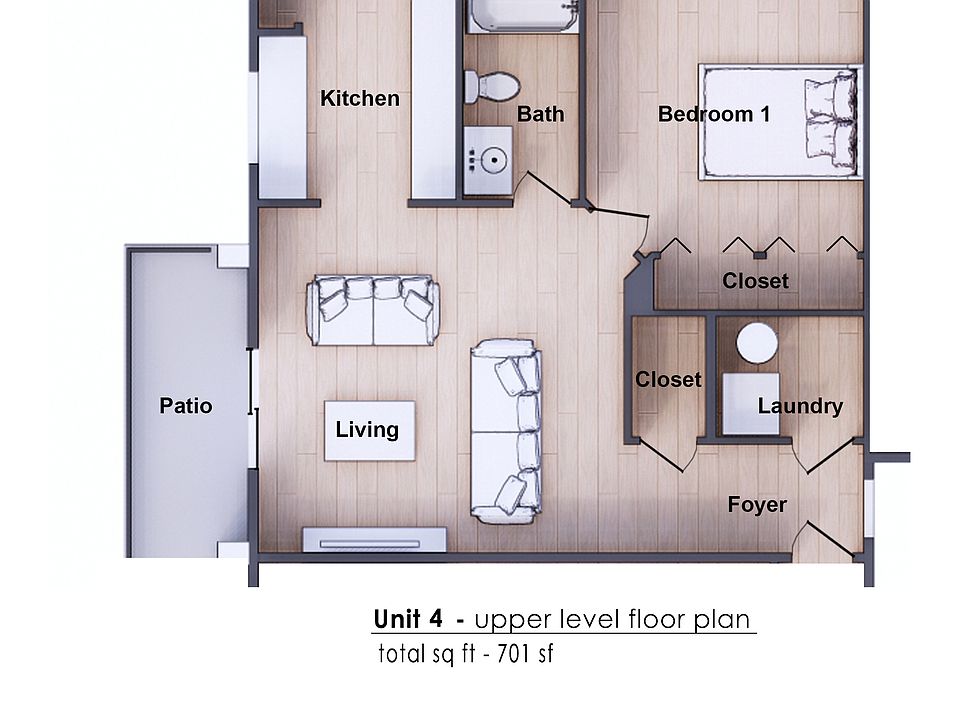2nd image of 1116 N Walnut St Unit 1