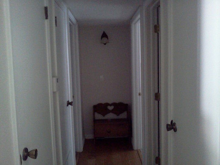 Hallway to two bedrooms