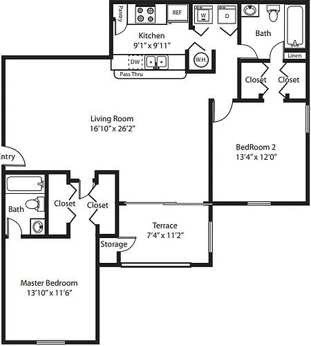 Floor plan B1 - The Barbados