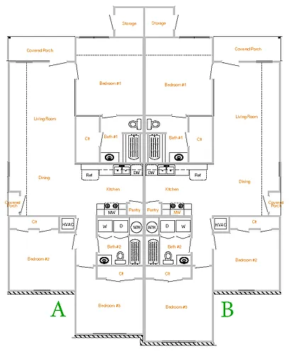 Floor plan 8310 (B) Saddle Brook Drive