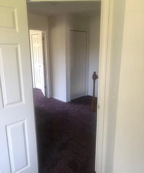 Second floor landing with 2 large storage closets