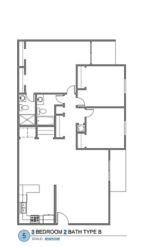 Floor plan 3 Bed