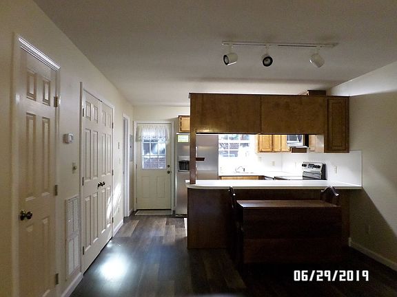 Facing kitchen