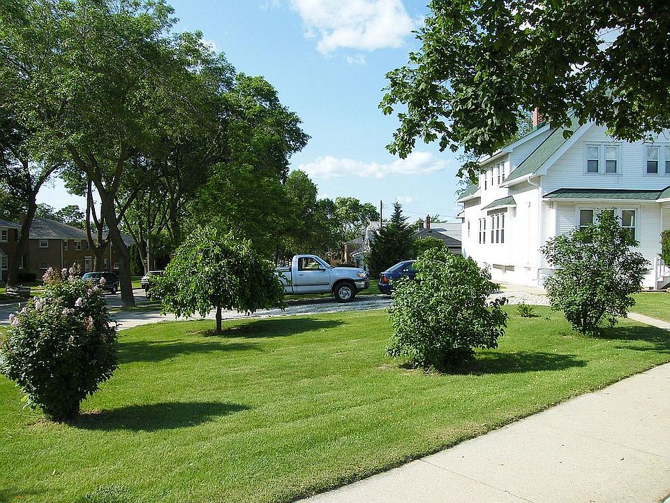 From the corner of the front of property.