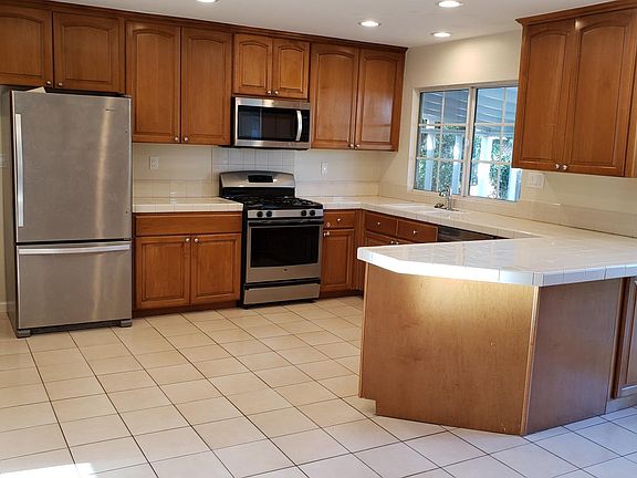 Kitchen with breakfast counter.