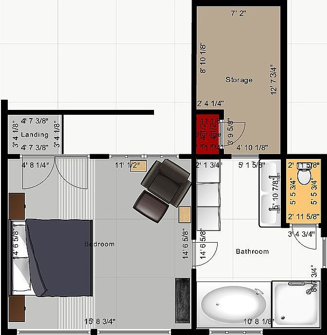 Master Suite Floorplan