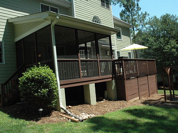 Covered and open decks