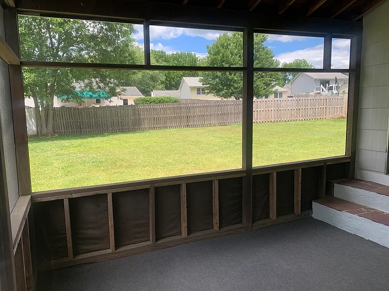 Screened porch off of addition