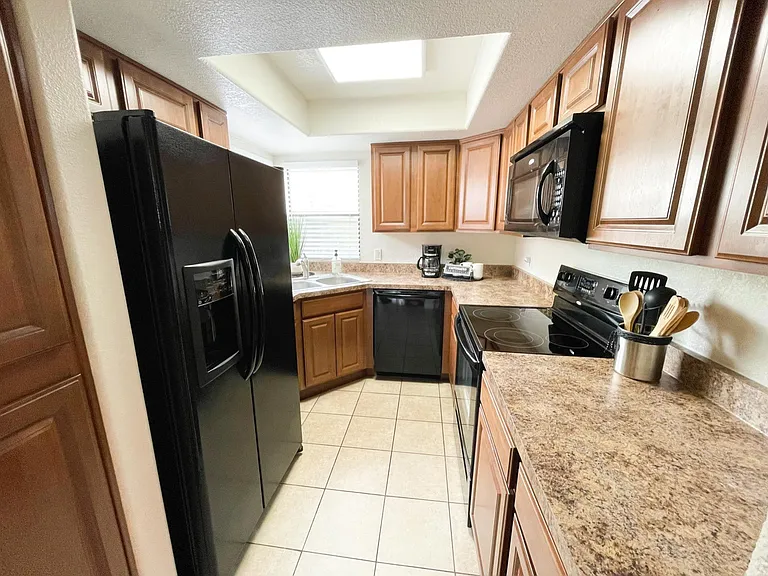 Fully stocked kitchen