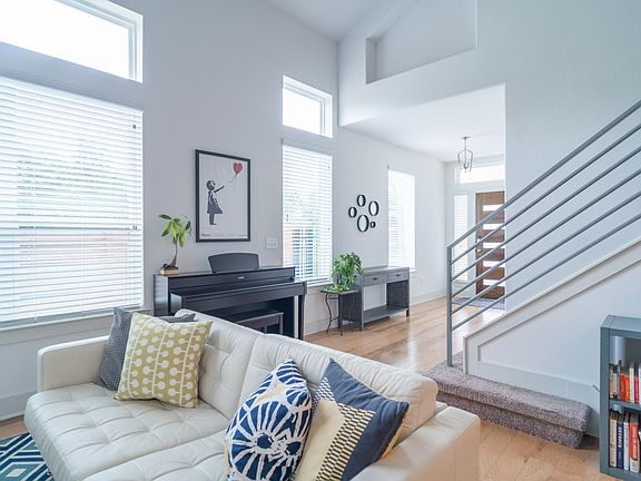 Natural light-filled living room