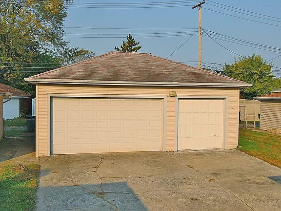 Spacious three car garage