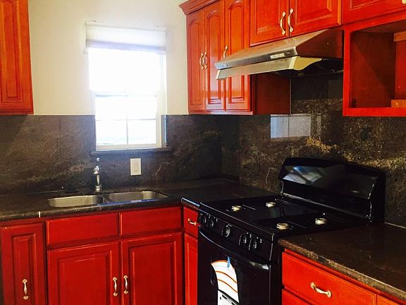 kitchen with new stove