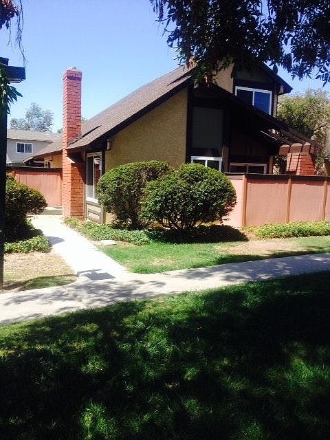 Front of house on greenbelt