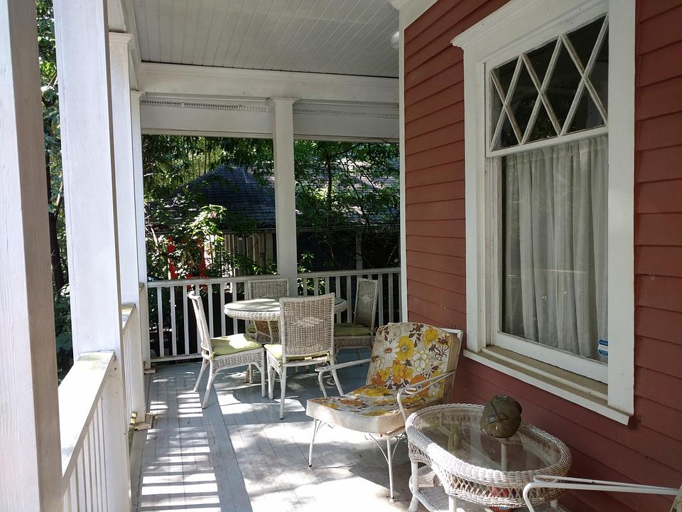 Classic and spacious front porch