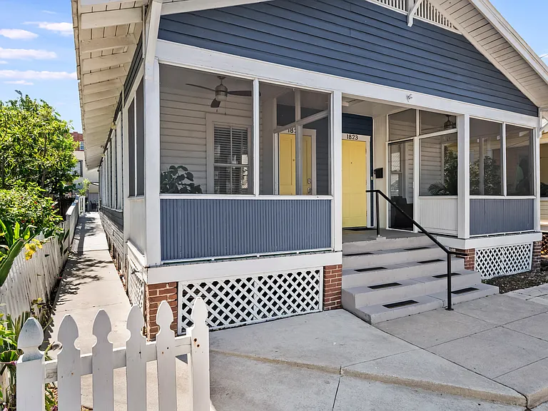 front of property