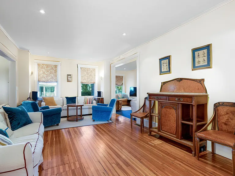 Looking from dining area to living room