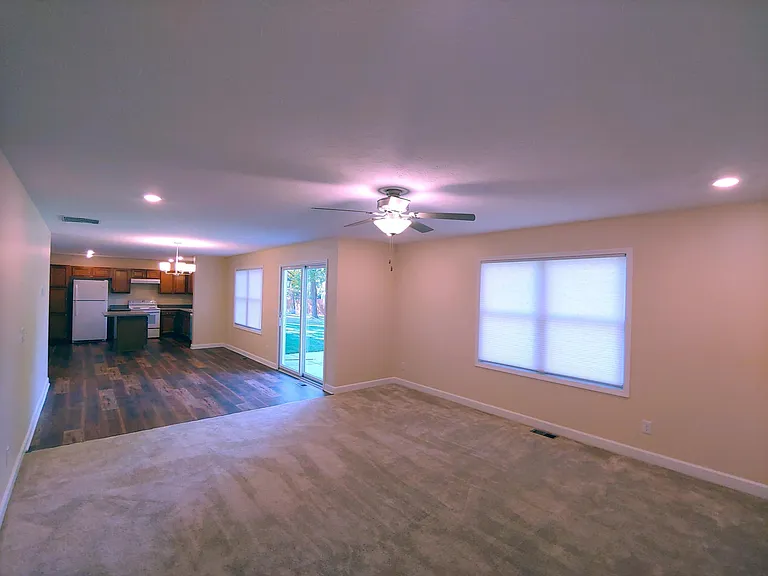 Great Room looking into Dining Room & Kitchen