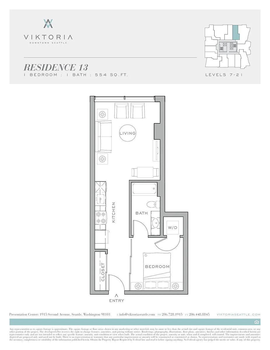 Floor plan Open 1x1 F