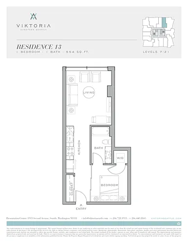 Floor plan Open 1x1 F