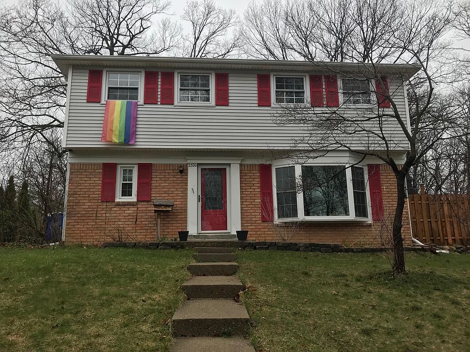 Front of the house from the sidewalk. Great natural light an