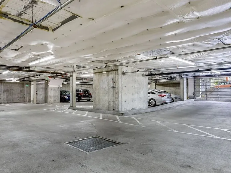 Secured underground garage