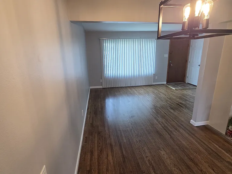 View from dining room to living room
