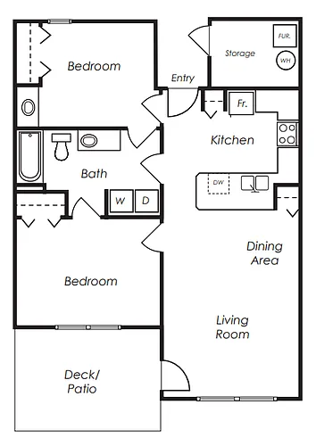 Floor plan B(2x1)