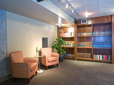 Enjoy a good book in Mosler's lobby
