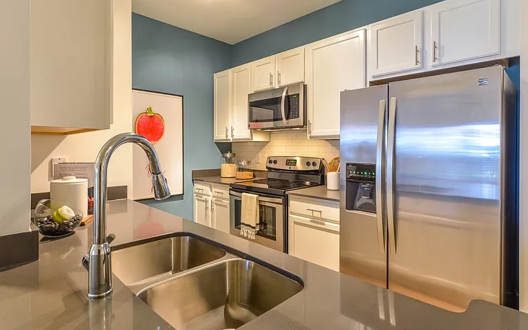 Modern Kitchen with Stainless-Steel Appliances