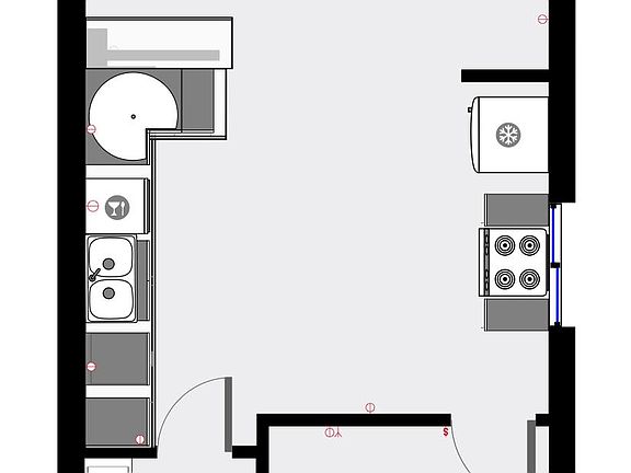 Basic floor plan without furniture.