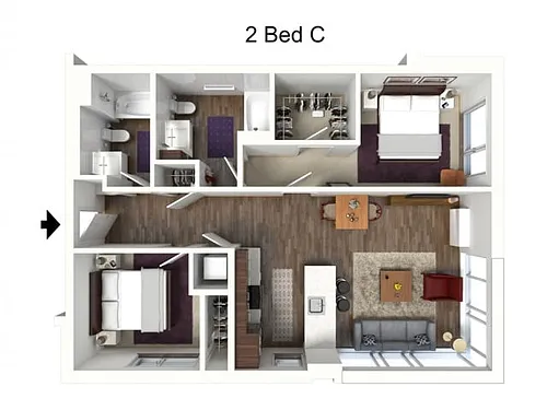 Floor plan 2C