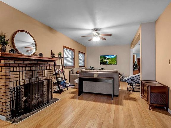 Huge living room and fireplace area
