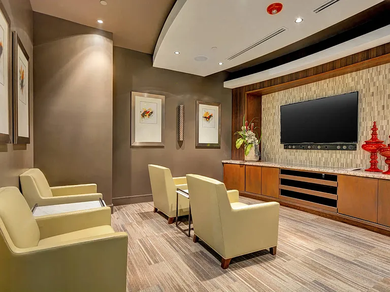 Private movie screening room