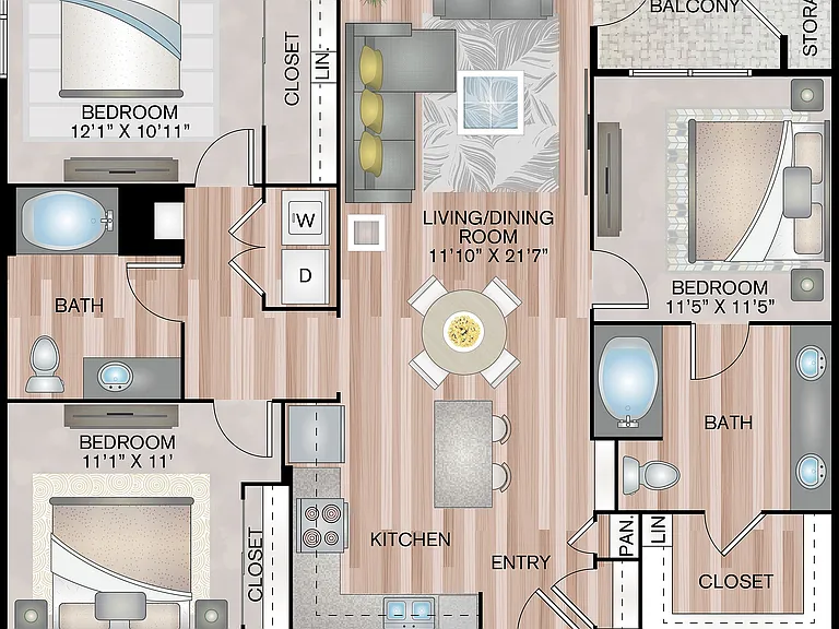 1310 Sq. Ft. 1310 Sq. Ft.