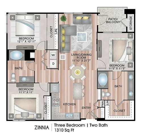 Floor plan Zinnia