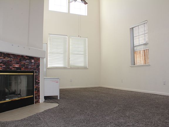 high ceiling living room