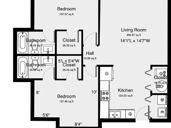 3rd image of 1112 Bertling St APT 121