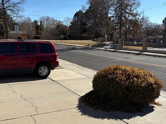 Small dog park across the street