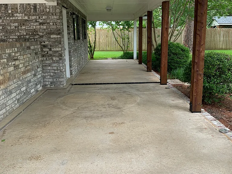 Back Patio off Detached Garage 144 sq ft