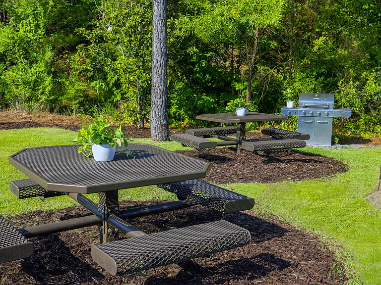 Savor a cookout at our picnic area, complete with convenient gas and charcoal grills for your flavor option.