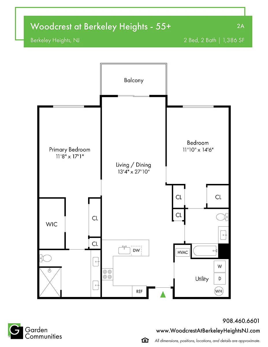 Floor plan $2.98/sq.ft. - 2A
