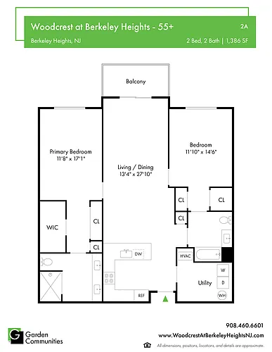 Floor plan $3.05/sq.ft. - 2A